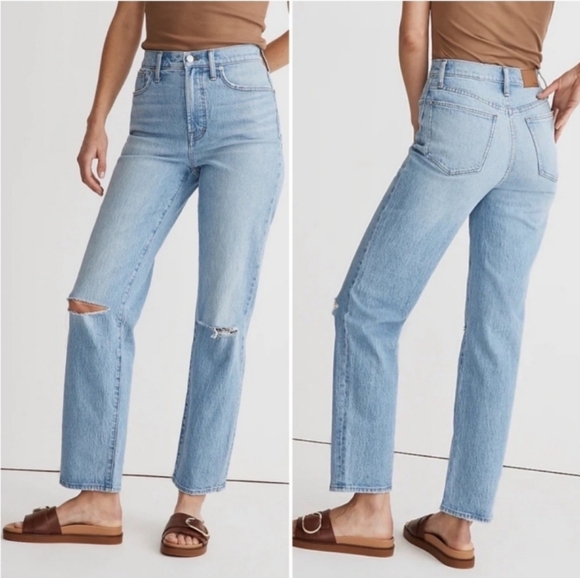 Madewell Denim - Madewell The Perfect Vintage Straight Jean in Westanna Ripped Edition Si…
